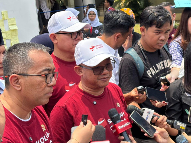 Mendikdasmen, Abdul Muti ditemui di SMAN Unggulan MH Thamrin Jakarta pada Rabu (8/10/2025). Foto: Abid Raihan/kumparan