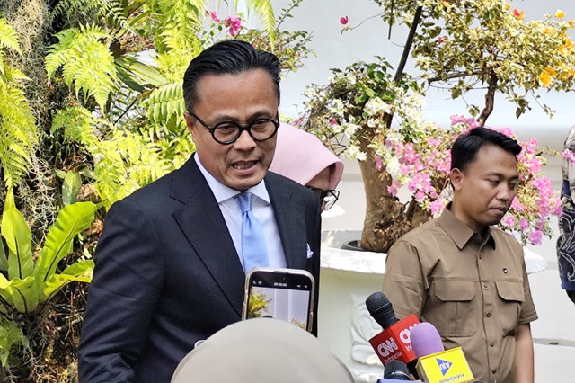 Plt. BP BUMN Donny Oskaria tiba di Istana Negara, Jakarta, Rabu (8/10/2025). Foto: Luthfi Humam/kumparan