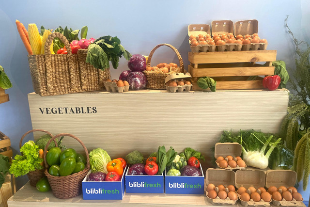 Blibli hadirkan layanan BlibliFresh untuk kebutuhan belanja harian online. Foto: Salsha Okta Fairuz/kumparan