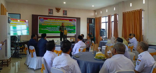 Kodim 1201/Mempawah gelar Komunikasi Sosial (Komsos) bersama Pemerintah Kabupaten Mempawah. Foto: Dok. Pendim Mempawah