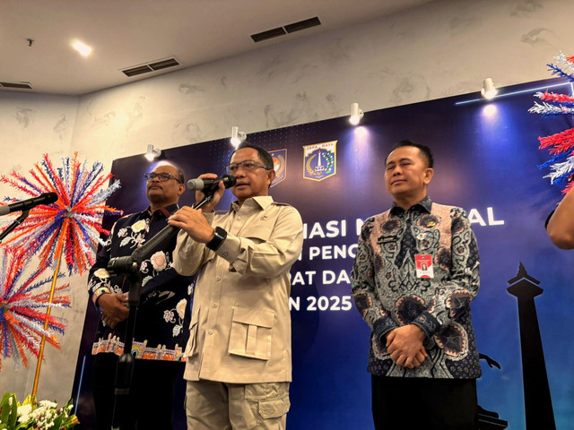 Menteri Dalam Negeri Tito Karnavian di Hotel Pullman, Jakarta Barat pada Kamis (9/10/2025). Foto: Amira Nada Fauziyyah/kumparan