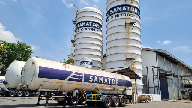 Operasional di Plant Samator Bambe, Gresik, Jawa Timur. Foto: Farusma Okta Verdian/kumparan