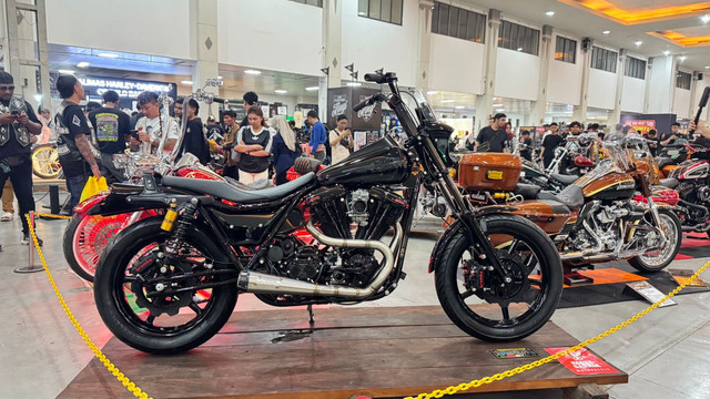 Kustomfest 2025, festival otomotif yang berlangsung 3–4 Oktober di Jogja Expo Center (JEC). Foto: Muhammad Hafiq/Pandangan Jogja