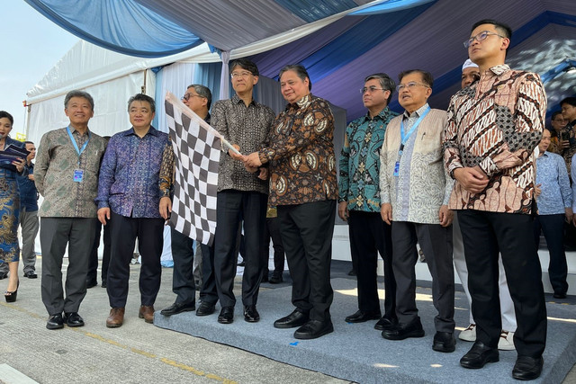 Seremoni pelepasan ekspor 3 juta unit Toyota. Foto: Fitra Andrianto/kumparan