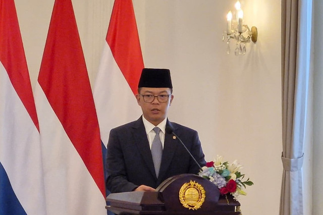 Pertemuan bilateral Menteri Luar Negeri Sugiono dan Menteri Luar Negeri Belanda David Van Weel di Gedung Pancasila, Kementerian Luar Negeri, Jakarta, Kamis (9/10/2025). Foto: Nadia Riso/kumparan