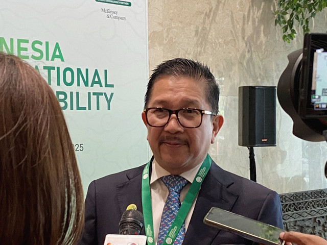 Presiden Direktur PTFI Tony Wenas, usai acara Indonesia International Sustainability Forum 2025 di JCC, Sabtu (11/10/2025). Foto: Muhammad Fhandra Hardiyon/kumparan