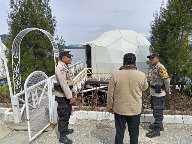 Suasana glamping di Nagari (Desa) Alahan Panjang, Kecamatan Lembah Gumanti, Kabupaten Solok, Sumatera Barat (Sumbar). Foto: Dok. Polsek Lembah Gumanti
