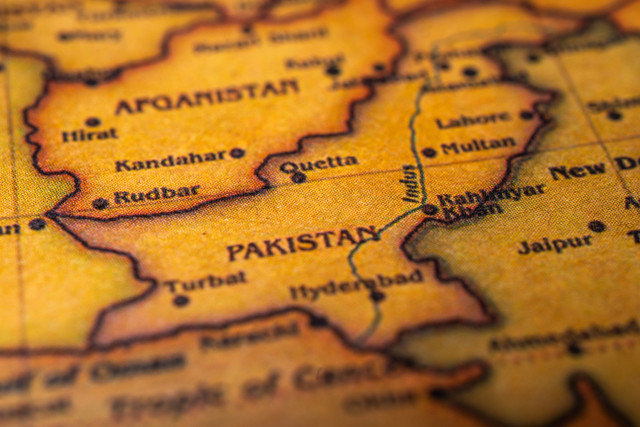 Ilustrasi peta Pakistan dan Afghanistan. Foto: Alexander Lukatskiy/Shutterstock
