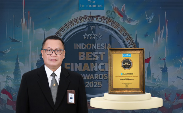 Bank Kalbar meraih penghargaan Best Customer Service Reputation in BPD Kalimantan Category. Foto: Dok. Bank Kalbar