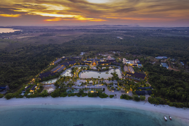 Sheraton Belitung Resort - Aerial View. Foto: Tanjung Kelayang Reserve, Belitung