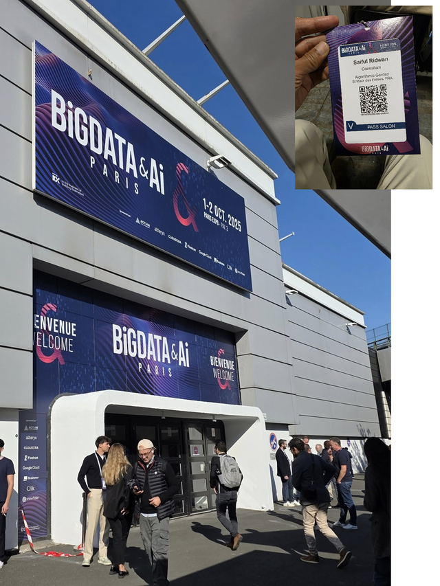 Ajang Big Data & AI Paris 2025 berlangsung di arena eksposisi Porte de Versailles, Paris. Photo credit: Saiful Ridwan