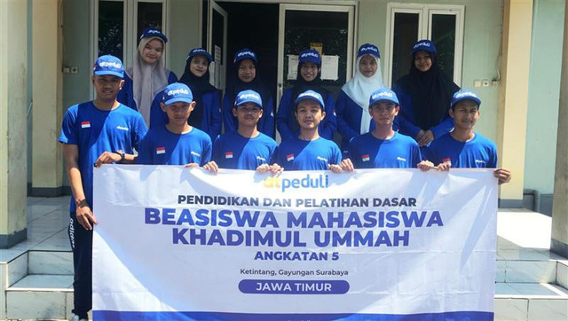 Diklatsar Beasiswa Mahasiswa Khadimul Ummah DT Peduli Jatim Angkatan ke-5 (Sumber : DT Peduli)