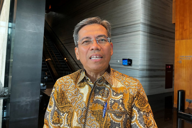 Deputi Bidang Promosi Penanaman Modal Kementerian Investasi dan Hilirisasi/BKPM, Nurul Ichwan usai gelaran peluncuran laporan Bisnis AS untuk Indonesia (BISA) yang digelar US-ASEAN Business Council (USABC) di Jakarta, Selasa (14/10/2025). Foto: Widya Islamiati/kumparan