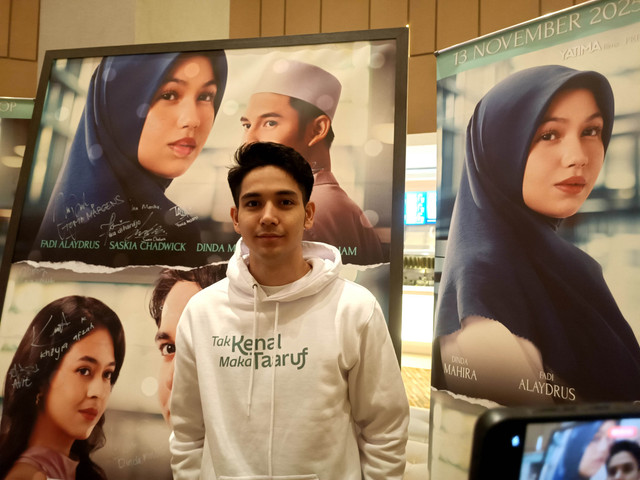 Fadi Alaydrus dalam konferensi pers film Tak Kenal Maka Taaruf, XXI Epicentrum, Jakarta Selatan, Selasa (14/10/2025). Foto: Giovanni/kumparan