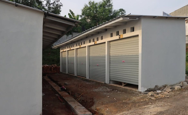 Pembangunan Sentra Fauna dan Kuliner yang hampir rampung di Lenteng Agung, Jakarta Selatan. Foto: Dinas PPKUKM DKI Jakarta