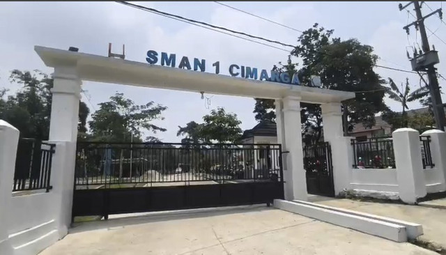 Suasana sekolah SMAN 1 Cimarga. Foto: Istimewa
