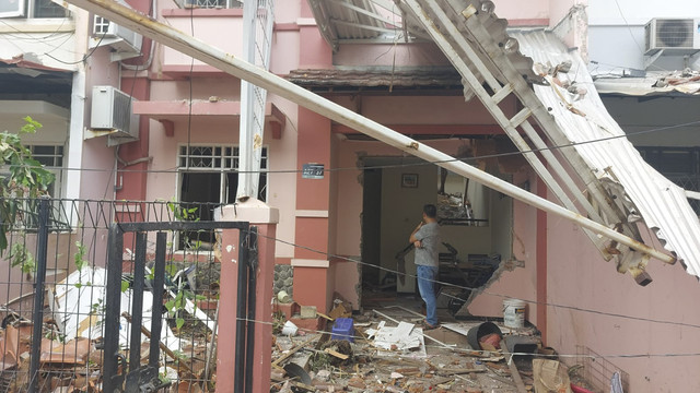 Lokasi ledakan tabung gas elpiji di Cengkareng, Jakarta Barat, pada Rabu (15/10/2025). Foto: Dok. Istimewa