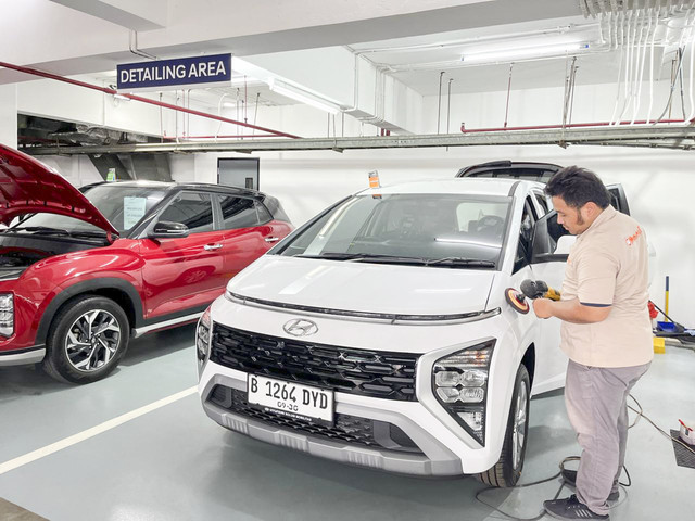 Hyundai Promise, fasilitas jual beli mobil bekas mobil Hyundai. Foto: Fitra Andrianto/kumparan