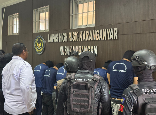 Ammar Zoni dipindahkan ke Nusakambangan. Foto: Kementian Imipas