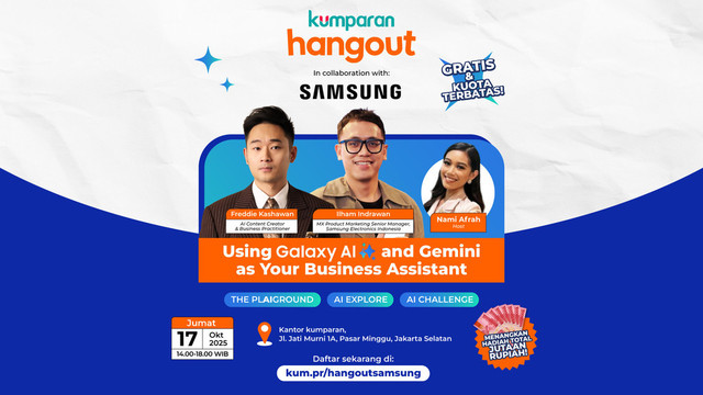 kumparan Hangout x Samsung: Using Galaxy AI and Gemini as Your Business Assistant. Foto: kumparan.