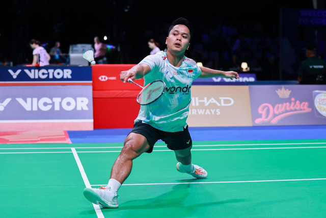 Anthony Ginting di Denmark Open 2025. Foto: PBSI