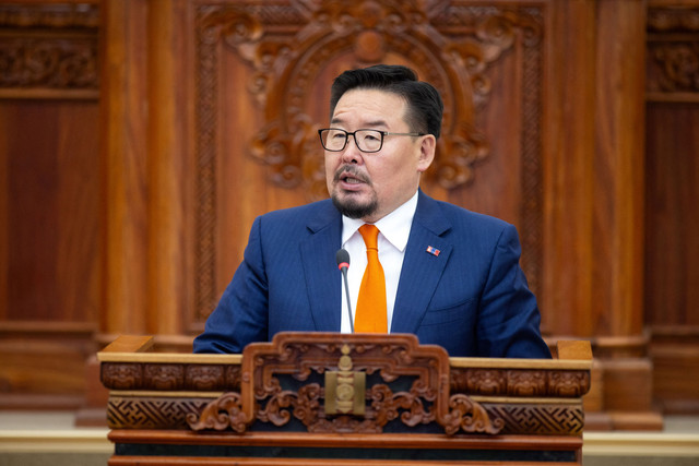 Perdana Menteri Mongolia, Gombojav Zandanshatar. Foto: Byambasuren Byamba-Ochir/AFP