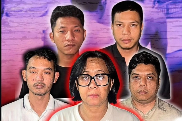 Tampang para pelaku penculikan di Pondok Aren, Tangerang Selatan. Foto: Resmob PMJ