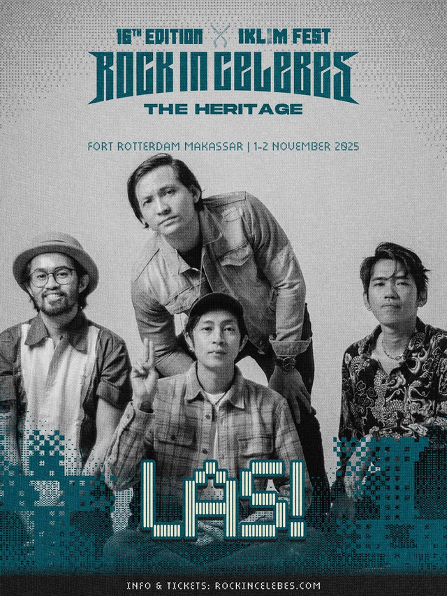 LAS! akan tampil di Rock in Celebes 2025. Foto: Dok. Instagram @rockincelebes
