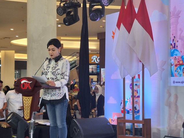 Acara Puncak Bulan Inklusi Keuangan 2025 Kantor OJK Purwokerto di Rita Mall Purwokerto, Jawa Tengah pada Sabtu (18/10/2025). Foto: Argya D. Maheswara/kumparan 