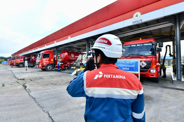 Pertamina Integrated Terminal (IT) Dumai dalam menjaga distribusi energi di Provinsi Riau hingga sebagian Sumatera. Foto: Dok. Pertamina