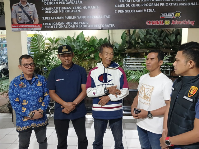 Pelaku Mawardi Dorong Lurah ke Got kini telah Restorative Justice, Medan, Jumat (17/10/2025). Foto: Polsek Medan Timur