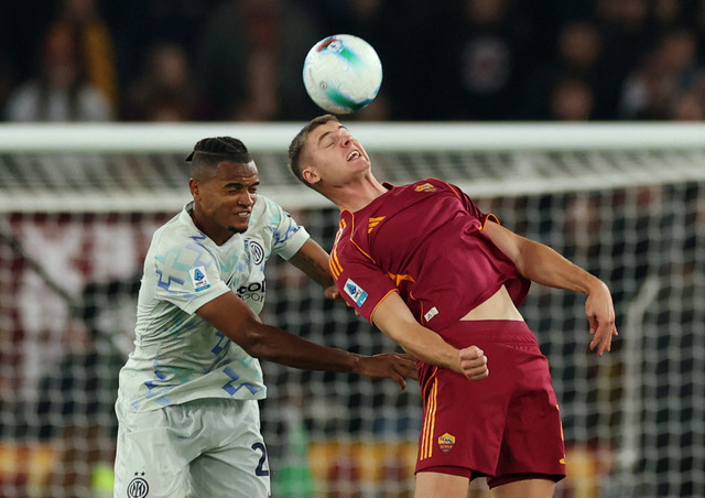 AS Roma vs Inter Milan di Serie A. Dok: REUTERS/Claudia Greco