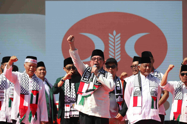 Foto: Aksi Bela Palestina PKS di Jakarta (Sumber: Dokumentasi Penulis)