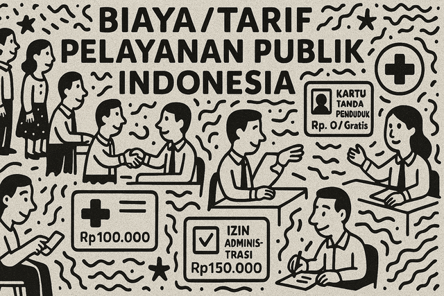 Ilustrasi Informasi Biaya/Tarif di Indonesia (AI-Generated Image)