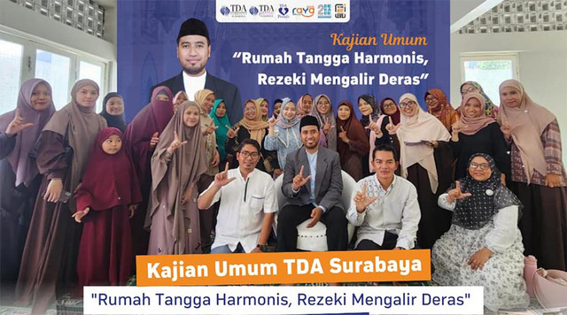TDA Surabaya Gelar Kajian 'Rumah Tangga Harmonis, Rezeki Mengalir Deras'