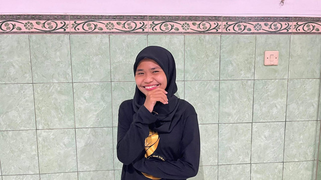 Anggota Persaudaraan Setia Hati Terate (PSHT), Siti Abidatul Hasanah, Sabtu, (18/10). Foto: Pandangan Jogja/Gigih Imanadi