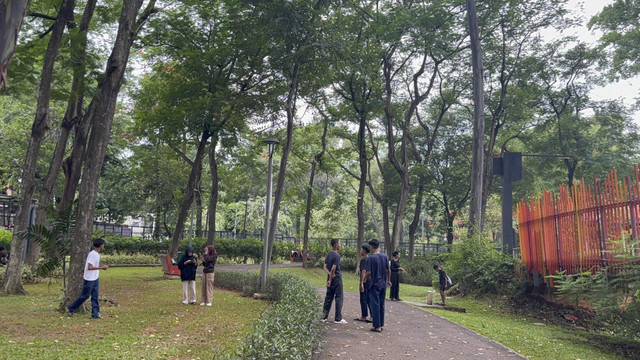 Suasana di Tebet Eco Park, Jakarta, Senin (20/10/2025). Foto: Amira Nada Fauziyyah/kumparan
