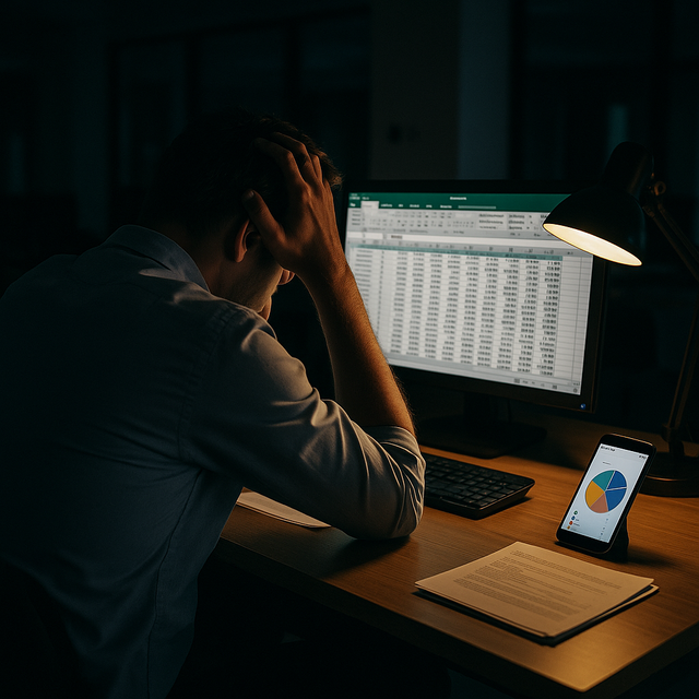 Ilustrasi - Seorang Karyawan yang Lembur (ChatGPT/Egan)