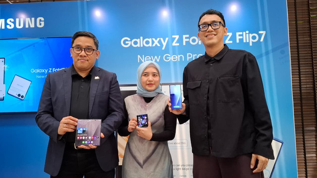 Samsung Galaxy Z Fold7 I Z Flip7: New Gen Productivity Media Session di Jakarta, Selasa (21/10). Foto: Muhamad Ardiyansyah/kumparan