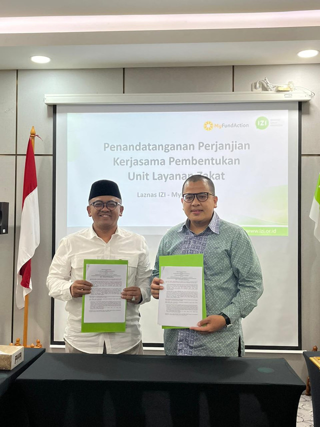 IZI dan MyFundAction Tanda Tangani Kerja Sama Pembentukan Unit Layanan Zakat (1)