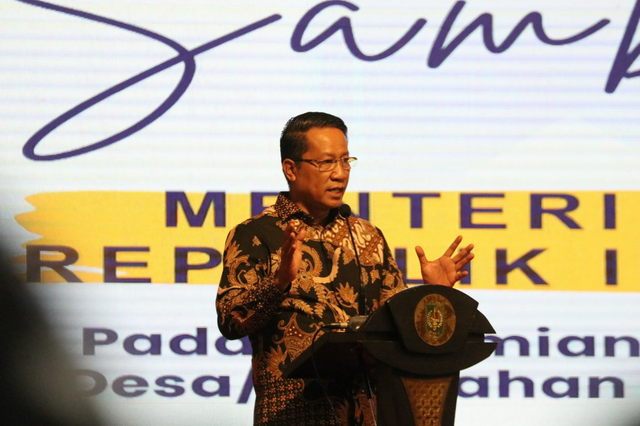 Menteri Hukum, Supratman Andi Agtas pada peresmian 1.862 Pos Bantuan Hukum (Posbankum) di Riau, Selasa (21/10). Foto: Dok. Istimewa