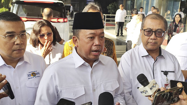 Menteri ATR/BPN, Nusron Wahid, di Gedung Merah Putih KPK, Jakarta Selatan, Rabu (22/10/2025). Foto: Jonathan Devin/kumparan