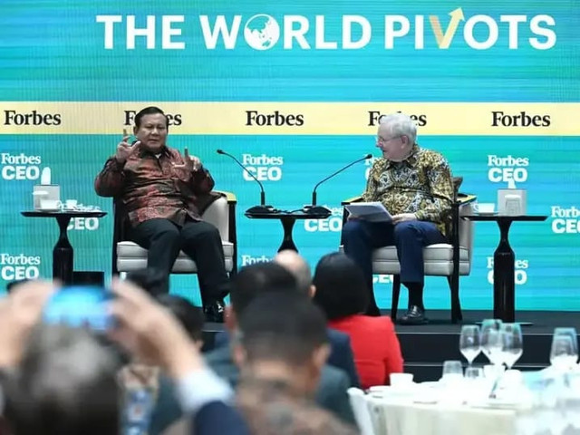 Presiden Prabowo Subianto menghadiri Forbes Global CEO Conference 2025 di Hotel The St. Regis, Jakarta, Rabu, 15/10/2025. Foto : Setpres