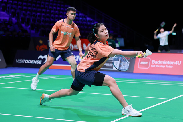 Jafar Hidayatullah/Felisha Pasaribu di French Open 2025. Foto: Dok. PBSI