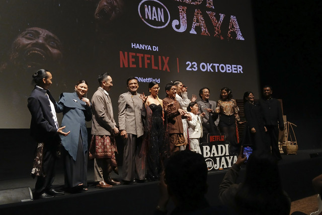 Konferensi Pers dan Gala Premiere film Abadi Nan Jaya di XXI Epicentrum, Jakarta, Rabu (22/10/2025). Foto: Dok. Netflix