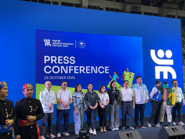 Press conference wondr Jakarta Running Festival (JRF) 2025 di Jakarta, Kamis (23/10). Foto: Dok. BNI
