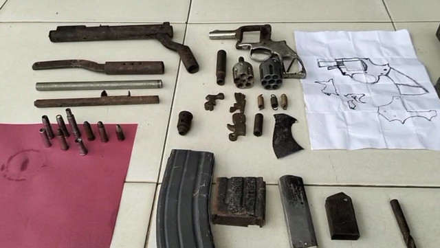 Barang bukti pembuatan senjata api rakitan yang diamankan. | Foto: Dok Istimewa