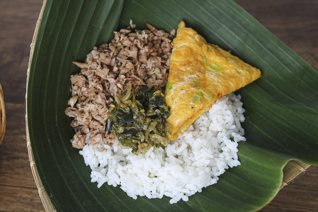 Ilustrasi nasi megono khas Pekalongan. Foto: Shutterstock