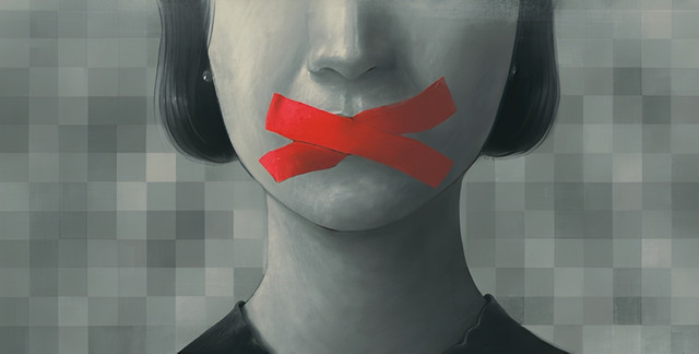 Sumber: Shutterstock.com. Freedom of speech freedom of expression democracy feminism and censored