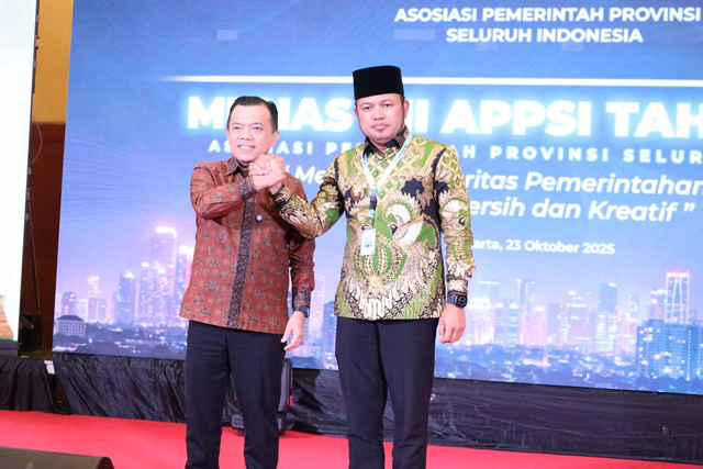 Gubernur Kalimantan Timur, H Rudy Mas’ud terpilih menjadi Ketua Asosiasi Pemerintah Provinsi Seluruh Indonesia (APPSI) periode 2025–2029 dalam Munas VII APPSI di Hotel Borobudur, Jakarta, Kamis (23/10/2025). Foto: Dok. Istimewa